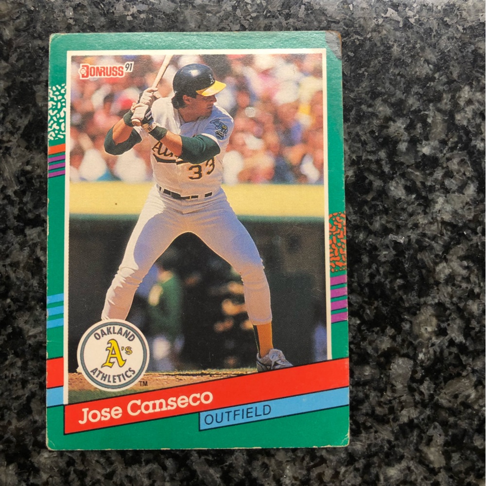 Jose Canseco 1991 Donruss #536 baseball card!!